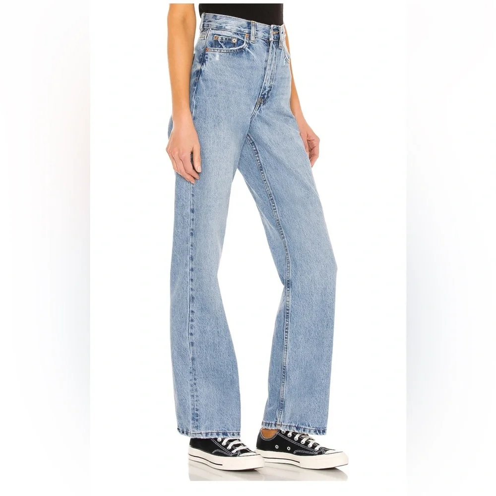 Dr Denim Echo Wide Leg in Blue Jay
